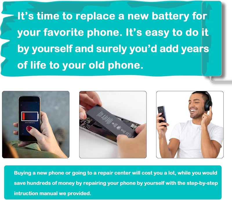 MAXSHARKS New Upgraded Battery for Galaxy S23 FE, EB-BS711ABY Battery Compatible with Galaxy S23 FE SM-S911U/U1/B/W/N Series, with Instruction & Tools - Image 4